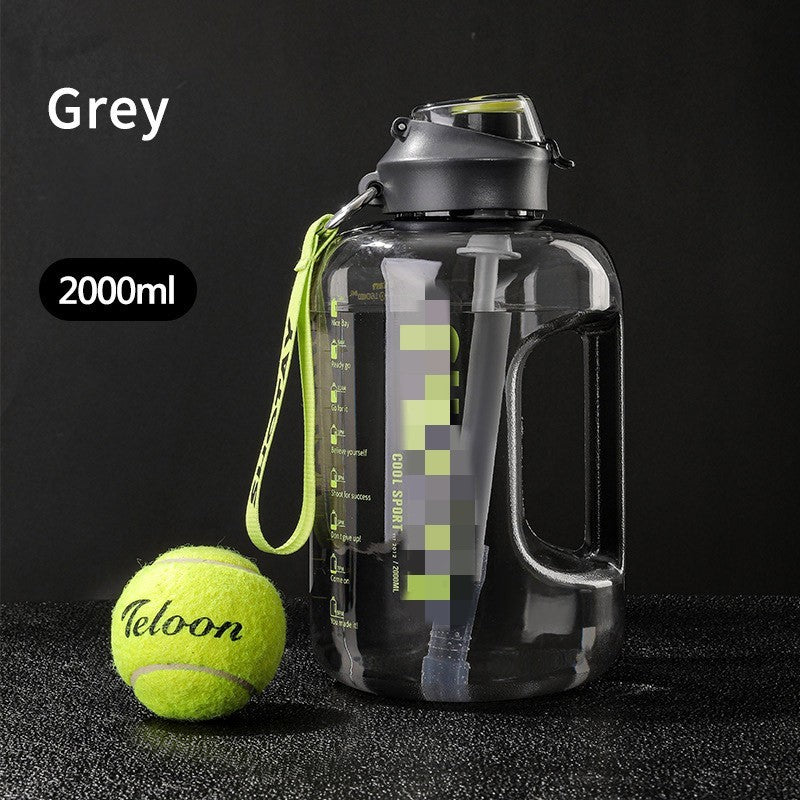 Large capacity fitness water bottle