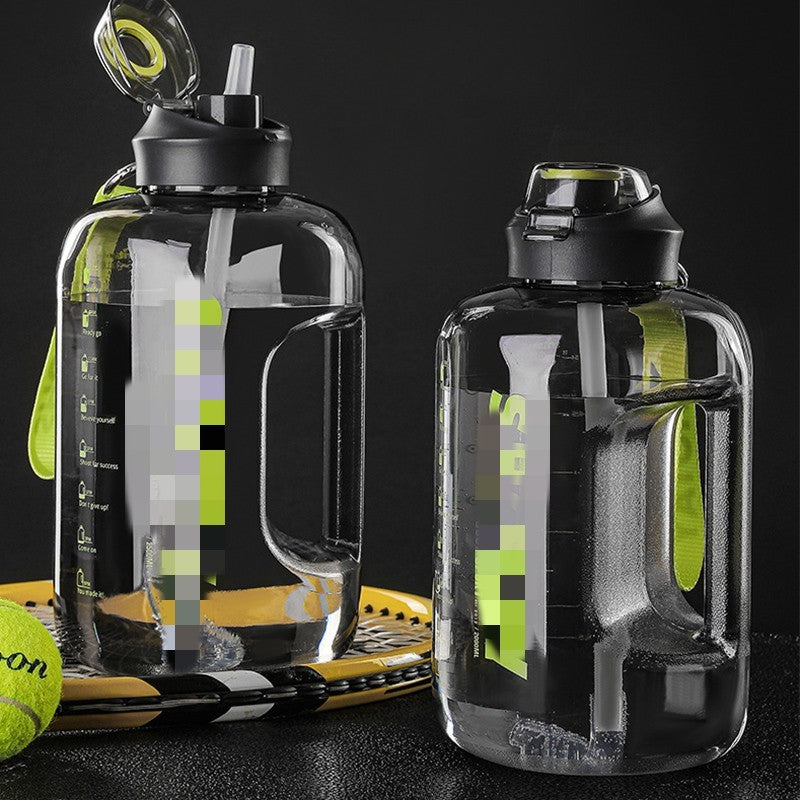 Large capacity fitness water bottle